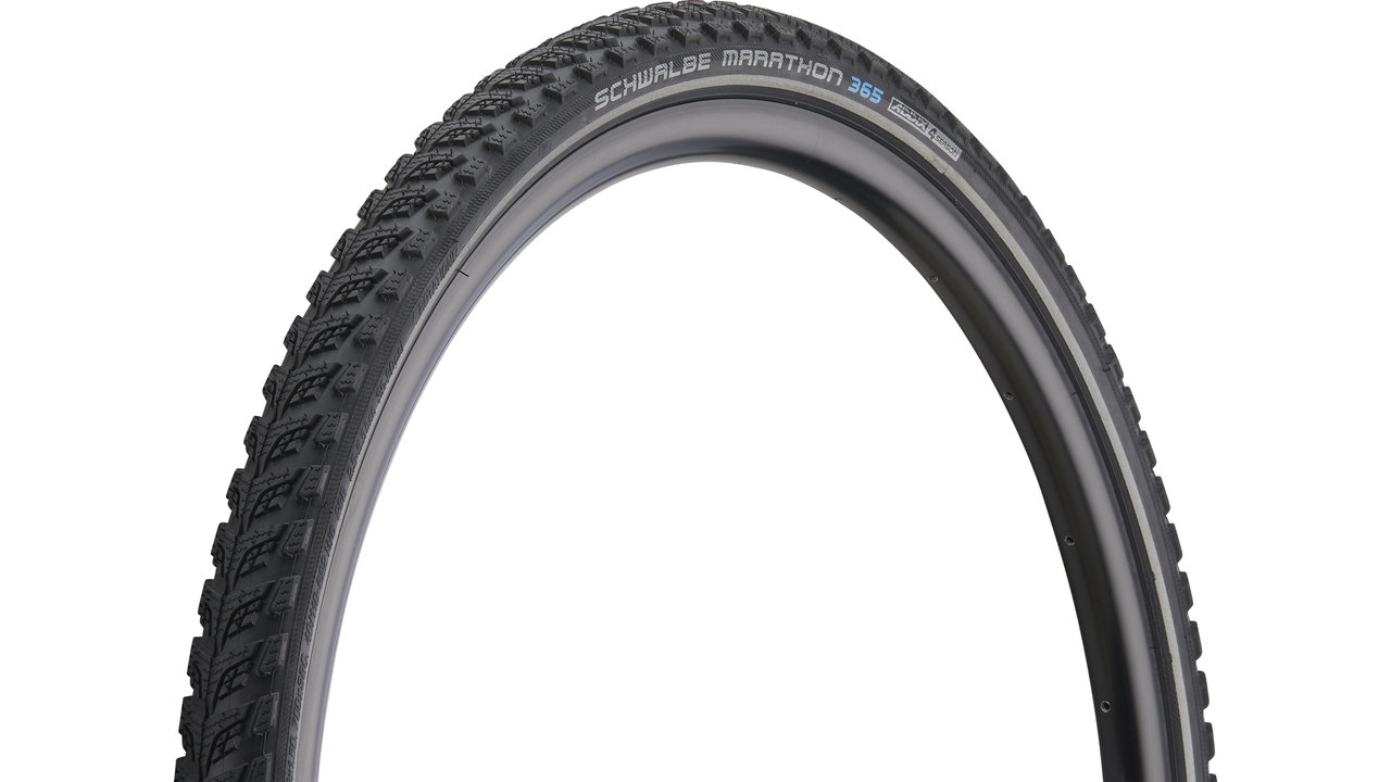 Schwalbe Marathon 365 Performance Reifen – 55-559 (26x2,15'), Drahtreifen, GreenGuard, Ganzjährig