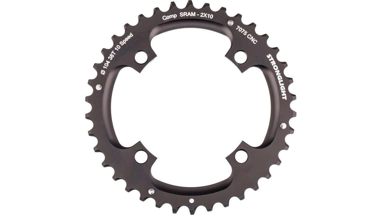 Plateau extérieur 51 dents Stronglight Type 105-110 mm, noir, 11 vitesses