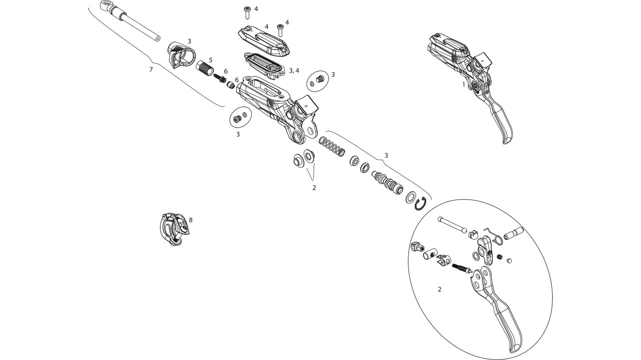 SRAM Code R Brake Lever Spare Parts (2018) | bike-components