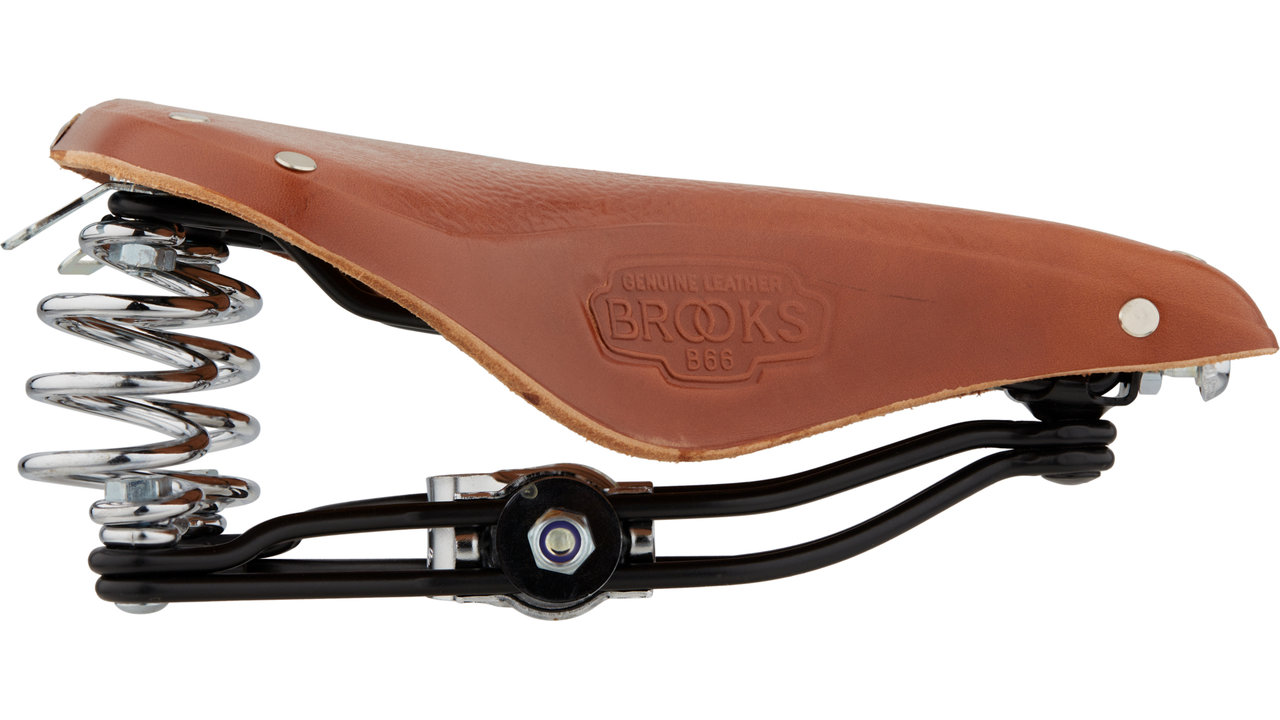 Brooks Saddle Touring B17 Softened, Gravel Leather Bike Saddle