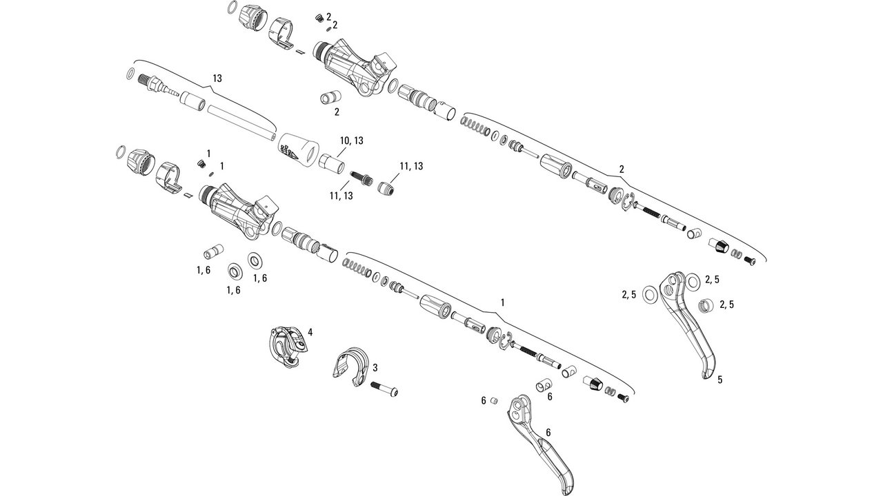 Avid Elixir 5/7/9, R, CR, x0, CR Mag/Trail Hydraulic Line Kit in Black