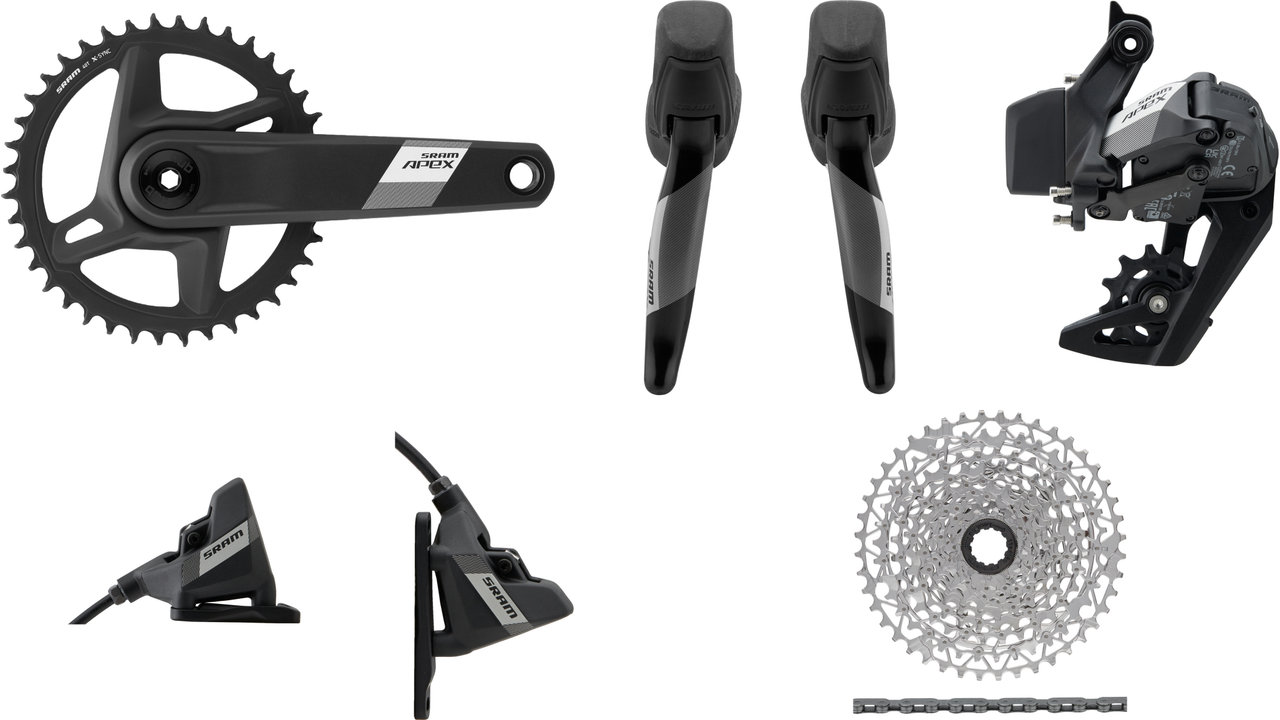 SRAM / Apex 2×10s / Component set Sram Apex 2x10 Groupset SRAM Apex Wide XPLR AXS 1x12-Speed