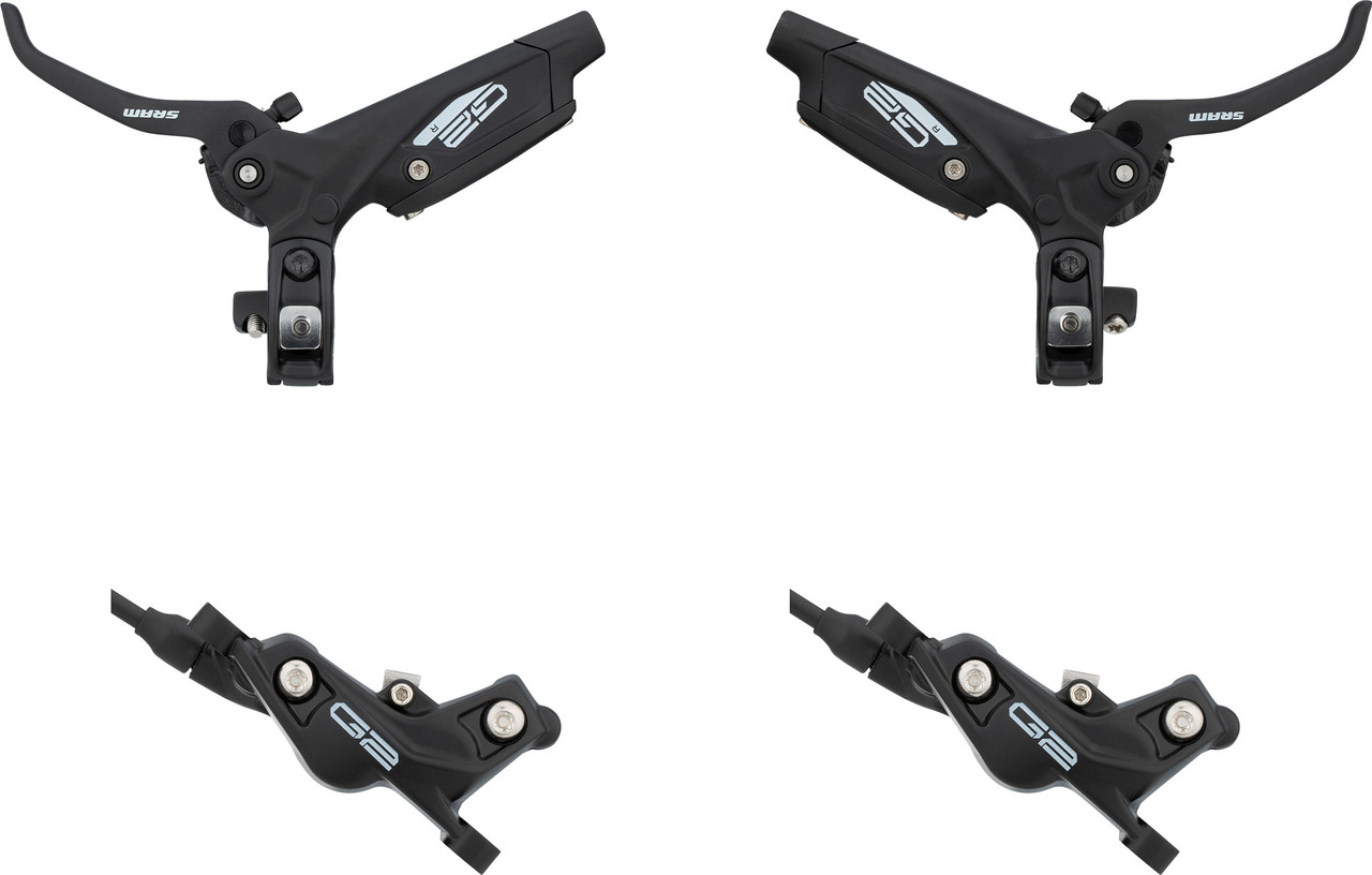 SRAM G2 R Disc Brake Set: 4-piston, adjustable grip width