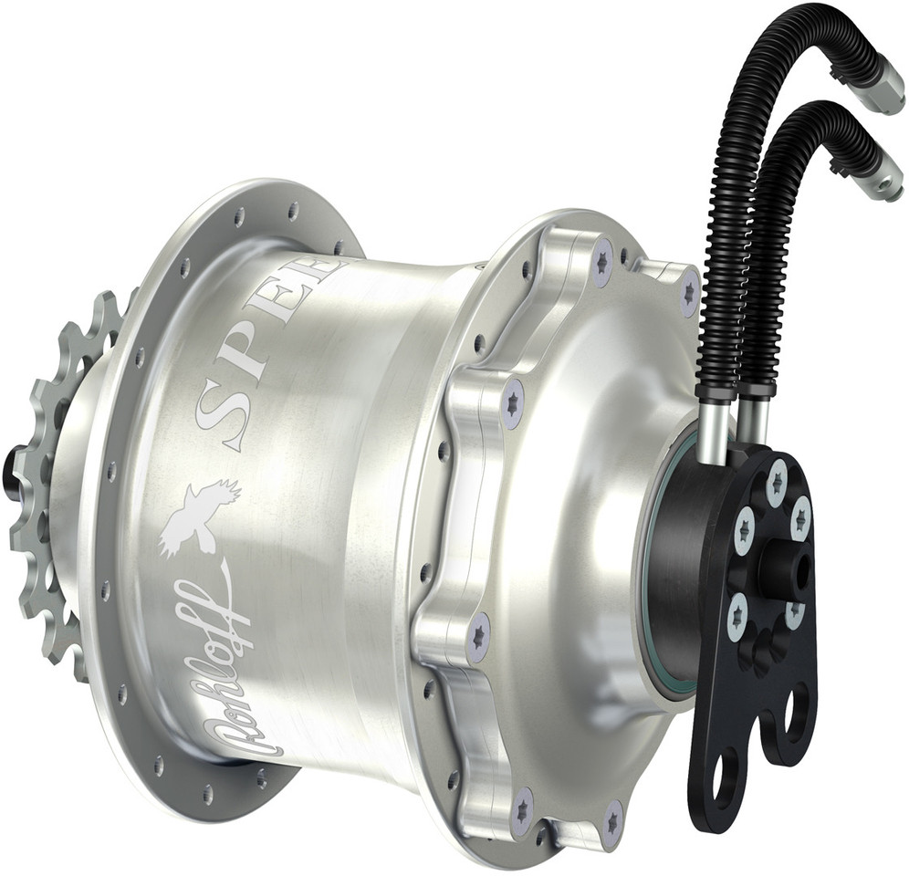 Moyeu Rohloff Speedhub 500/14 E-14 - 14 Vitesses - Aluminium Rouge - 135mm - 36 Trous