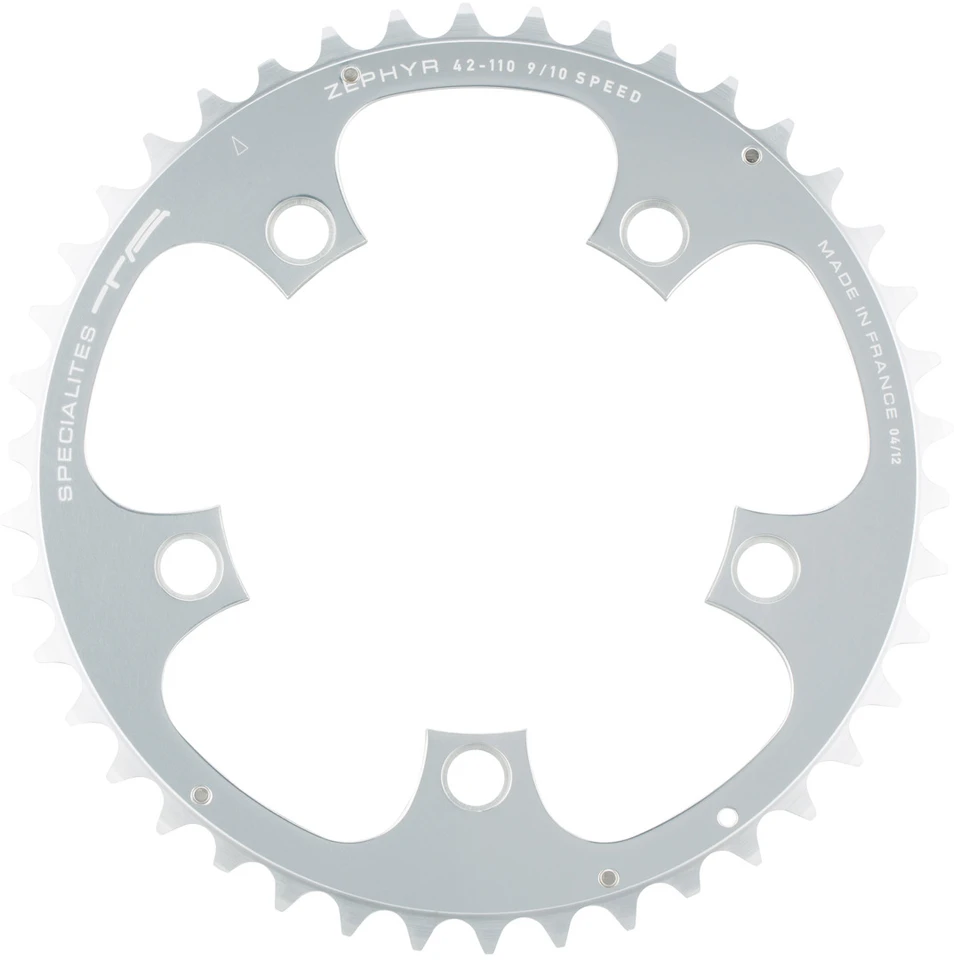 10 Speed 110 BCD PM5 TA Specialites Zephyr 42T Alloy Outer Chainring 5 Bolt 9 