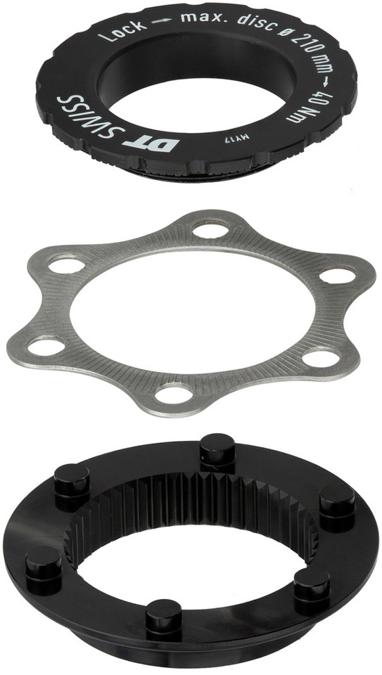 rundvlees Ik was mijn kleren Oraal DT Swiss Center Lock to 6-bolt Brake Rotor Adapter for MTB - bike-components