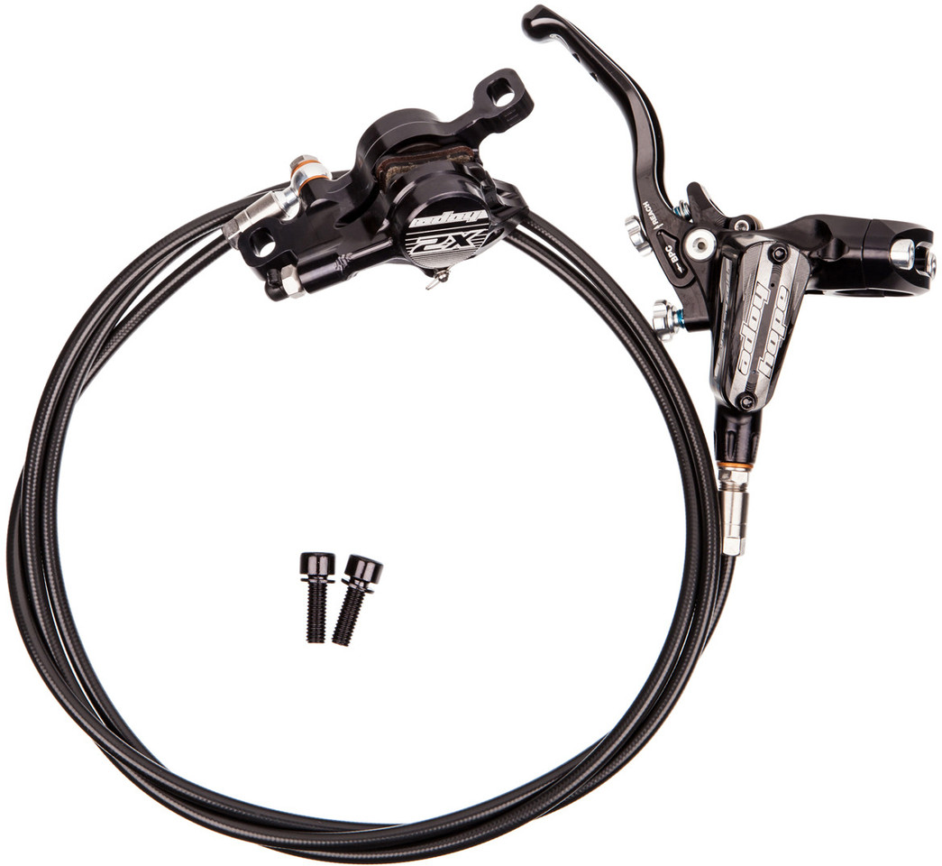 Hope Tech 3 X2 Plastic Hose Front + Rear Set Disc Brake - bike 