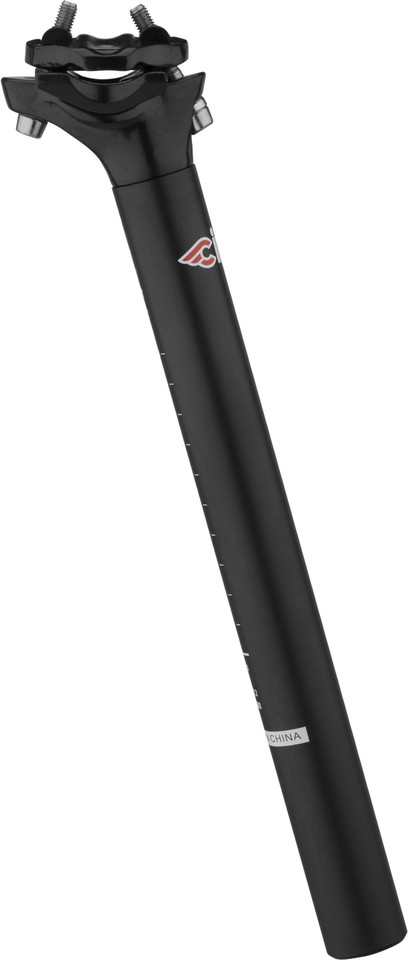 F&R Snake Steel Seatpost - 25.4mm X 350mm Chrome - Vintage BMX Style