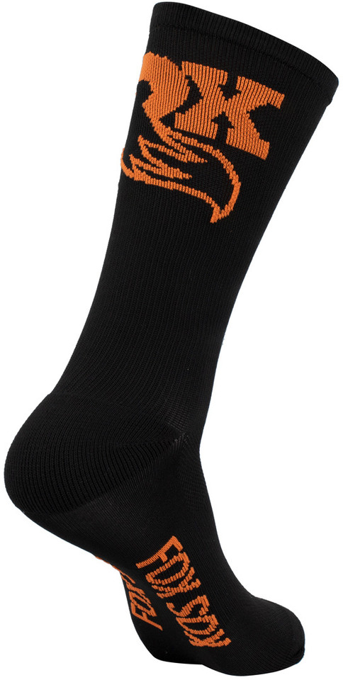 Fox black orange socks