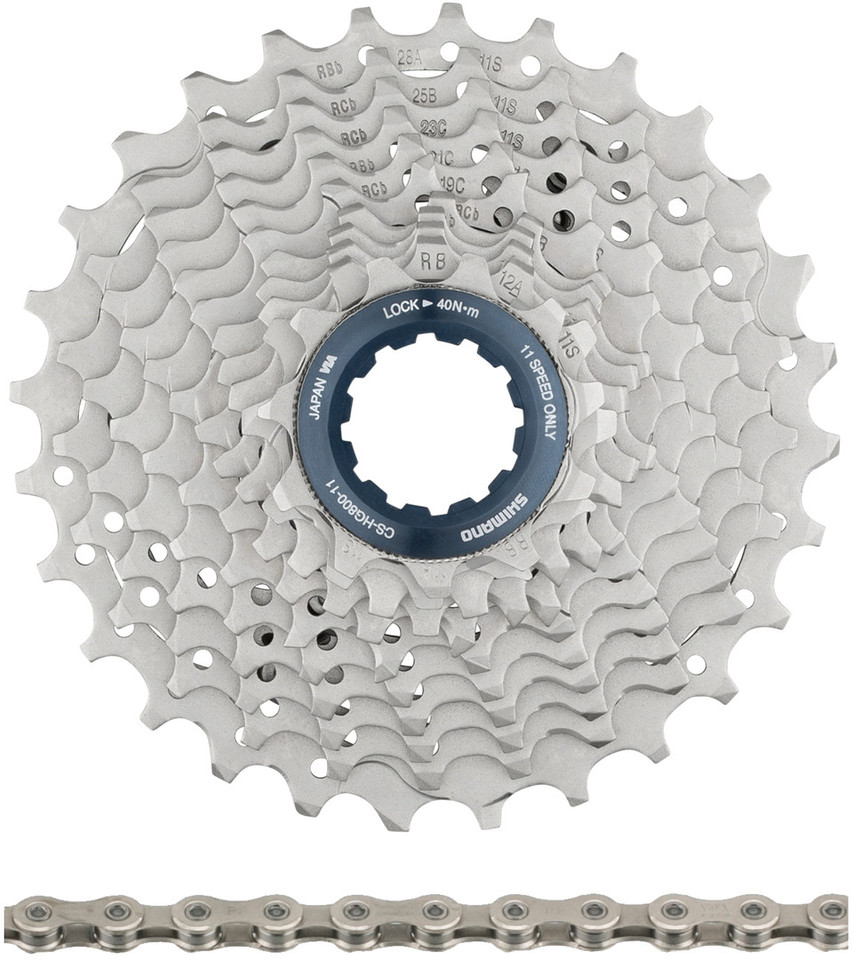 Shimano Ultegra Cassette CS-R8000 + Chain CN-HG701 11-speed Wear & Tear Set  - bike-components