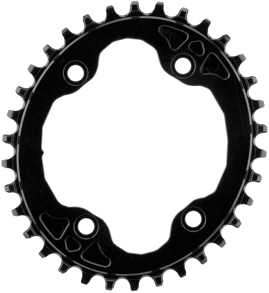 Corona Ovale AbsoluteBLACK Shimano Premium – Alluminio 7075, 34-53 Denti, Per Guarniture Shimano Dura-Ace E Ultegra