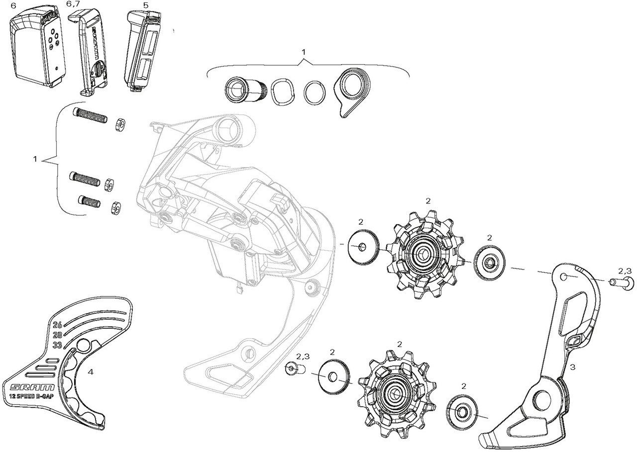 / Force AXS Rear Derailleur Spare Parts - bike-components