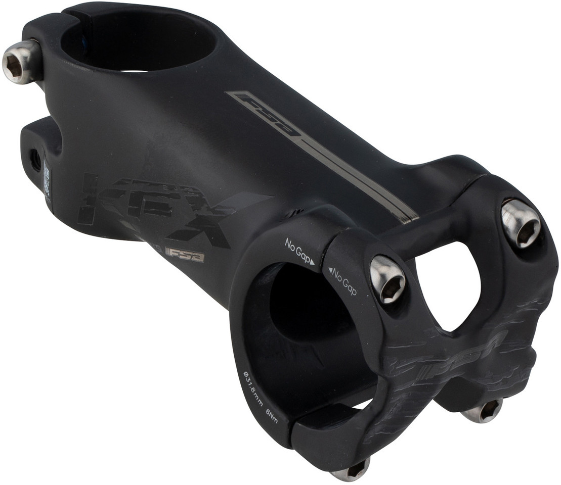 FSA OS-150XTC 3D Forged Carbon Front Clamp Bike Stem - 31.8mm X 80mm To 130mm - White