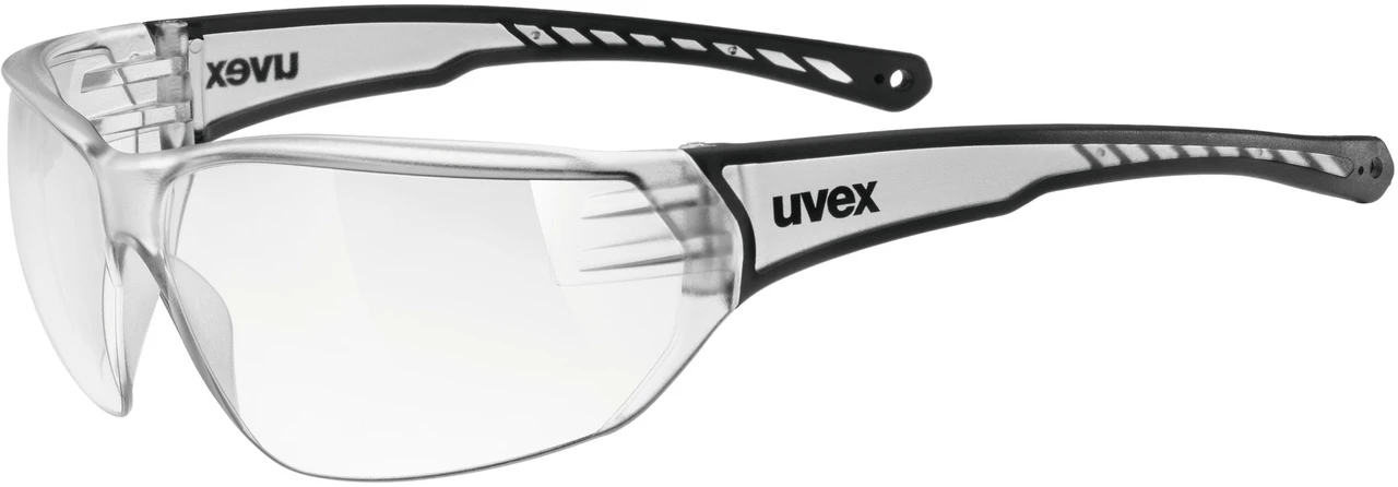 Uvex Sportstyle 204 Fahrrad Sport Brille schwarz/orange/mirror silberfarben 