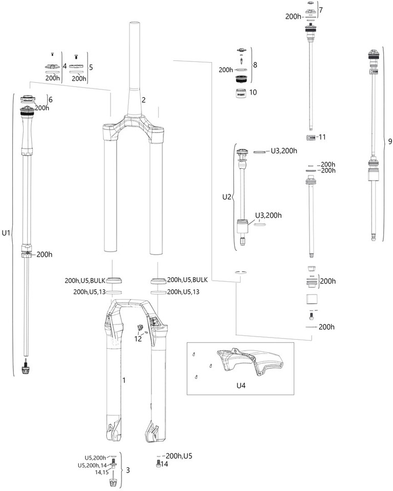 RockShox Ersatzteile ZEB (A1 / 2020-2021) - bike-components