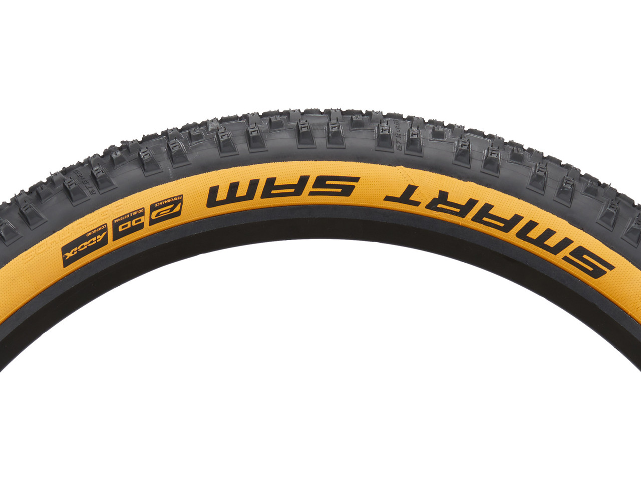 Schwalbe Tire Smart Sam 27.5 X 2.60 Addix Performance Snakeskin Raceguard Double Defense Pneumatico per Bicicletta Unisex Adulto Nero 65-584