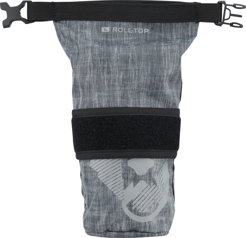 thumbnail interactive-video image 1 of Wolf Tooth Teklite Roll Top Bike Bag + Adapter Plate - 0.6L Lightweight Cycling Storage 1 of 3