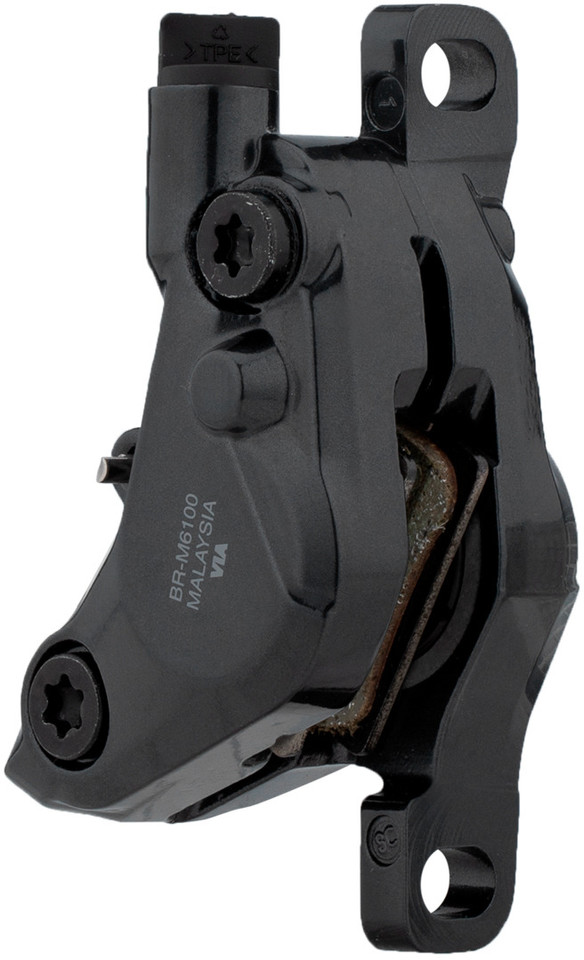 thumbnail interactive-video image 1 of Shimano Deore BR-M6100 Disc Brake - Rear Hydraulic Brake With I-SPEC EV Lever 1 of 3