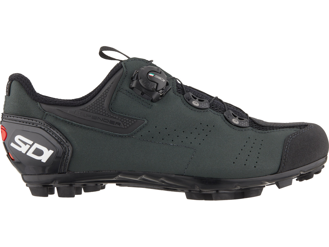Schuhe SIDI MTB Gravel Farbe Schwarz-Grün Dunkelheit N' 42 