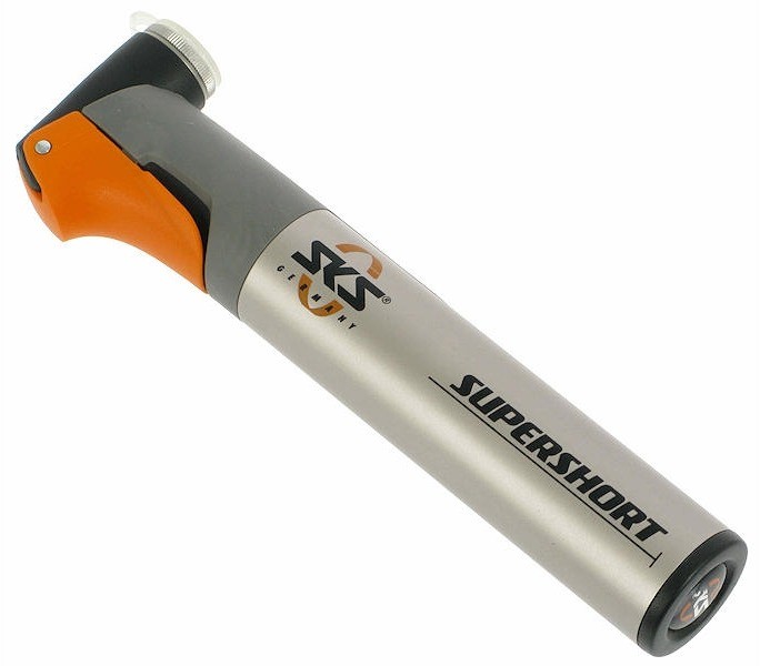 Produktbild von SKS GERMANY SUPERSHORT Minipumpe Für Fahrräder (Fahrradpumpe Mit Teleskopfunktion), Silber & Tom 18 Mini-Tool Multifunktionswerkzeug Fahrrad Mit