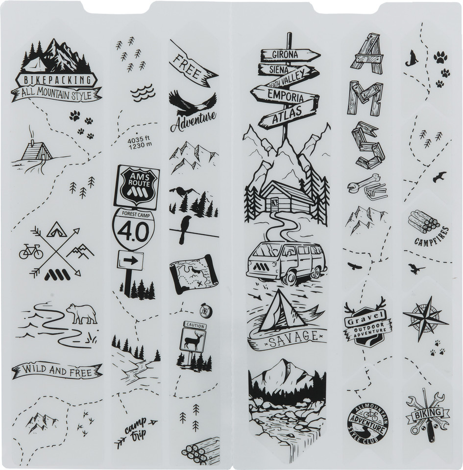 All mountain stickers sales
