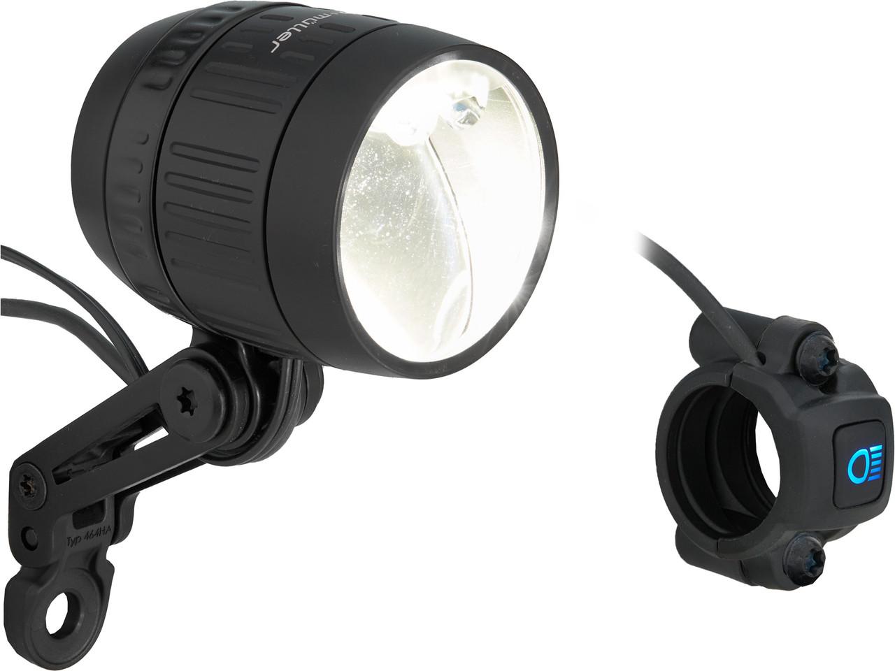 Busch & Müller, Beleuchtung, LED-Scheinwerfer für E-Bikes, LUMOTEC IQ-XS  High Beam, mit Fernlichtfunktion