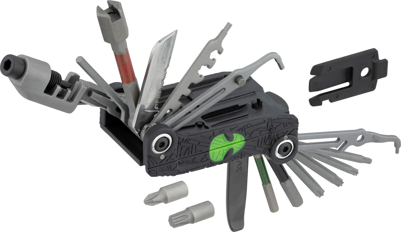 Multitout Topeak Alien X – 38 Fonctions, Torx T10-T30, Pince à Maillons, Pour Vélos, E-bike, Avec Sac Nylon