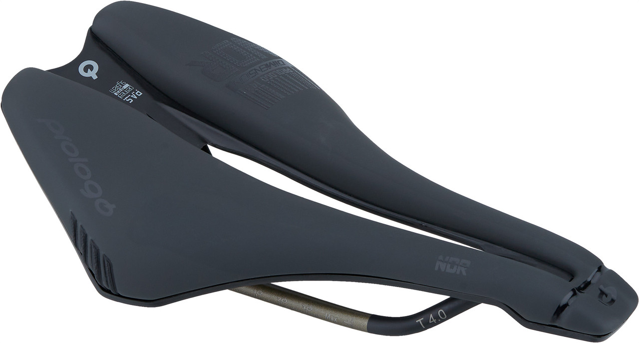 Prologo Dimension NDR 143 T4.0/Tirox/STN Rail Road Saddle - Black, MTB/Triathlon, Comfort