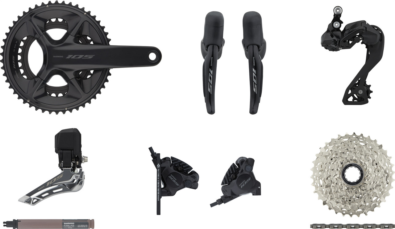 Shimano Grupo 105 Di2 R7150 2x12 34-50 - bike-components