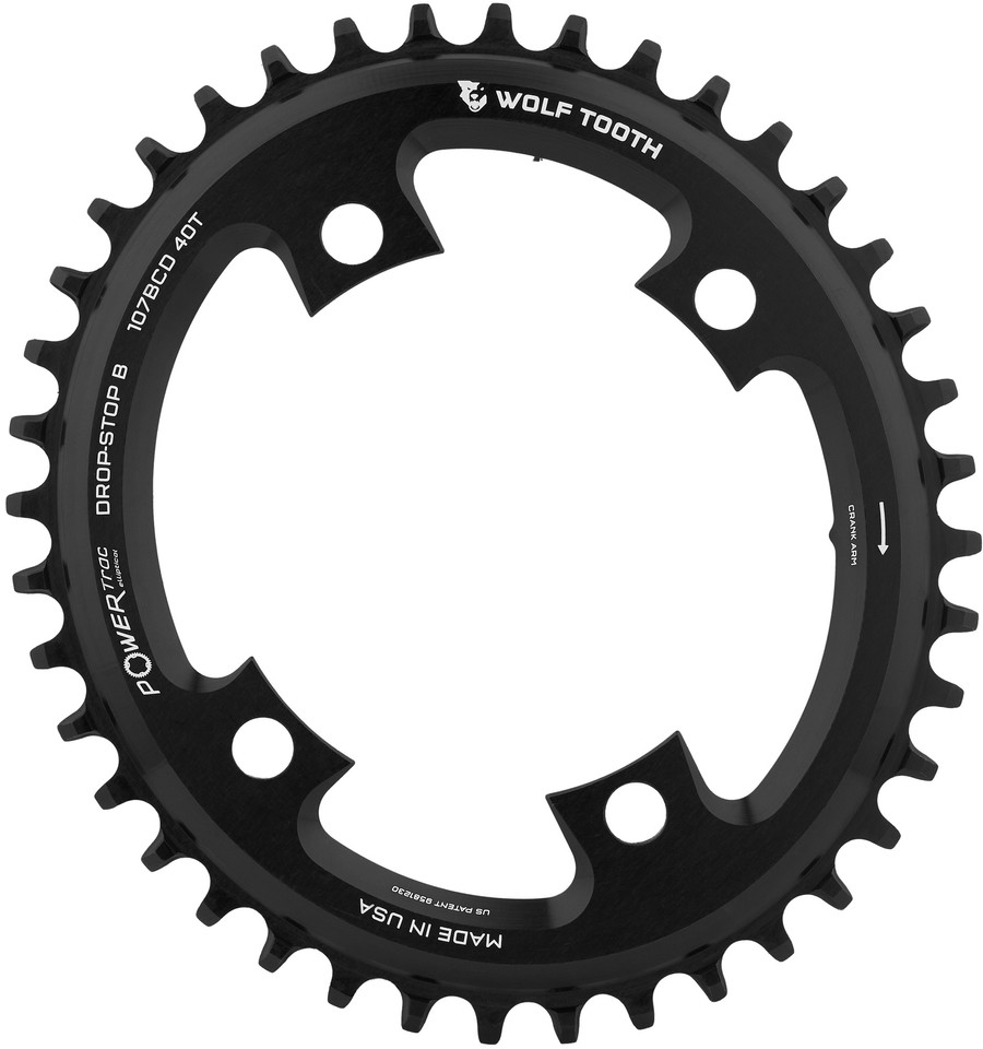 Wolf Tooth Components Elliptical 107 BCD Kettenblatt für SRAM bike