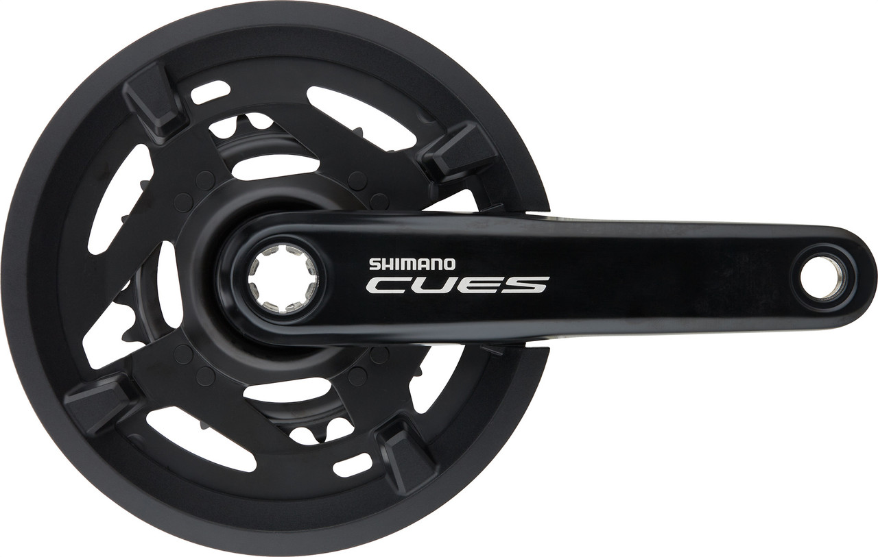 Shimano CUES Kurbelgarnitur FC-U4010-2 mit Kettenschutzring | bike ...