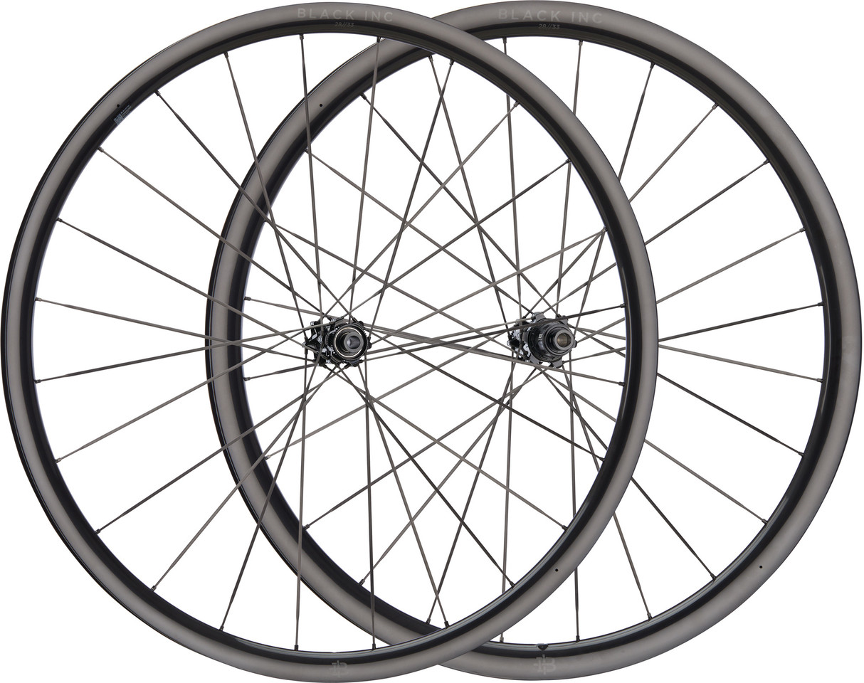 Black Inc Juego de ruedas 28//33 Carbono Ligeras y aerodinámicas