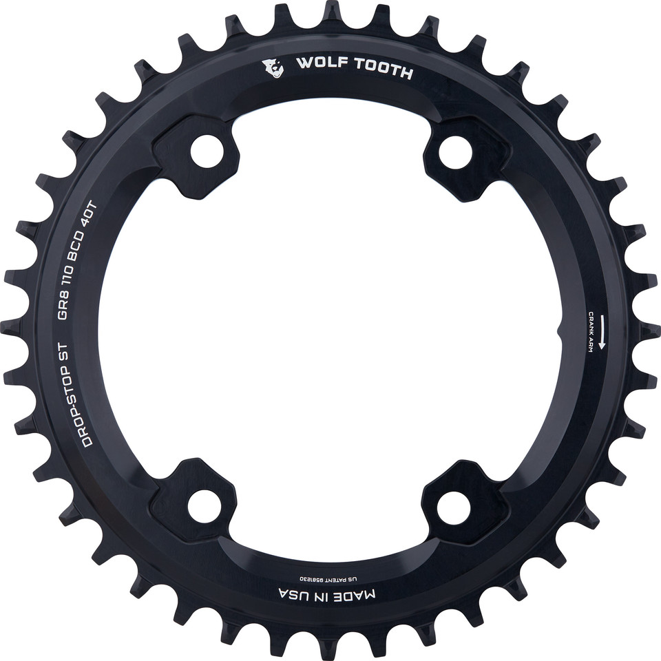 Wolf Tooth 110 BCD Asymmetric Chainring for Shimano GRX
