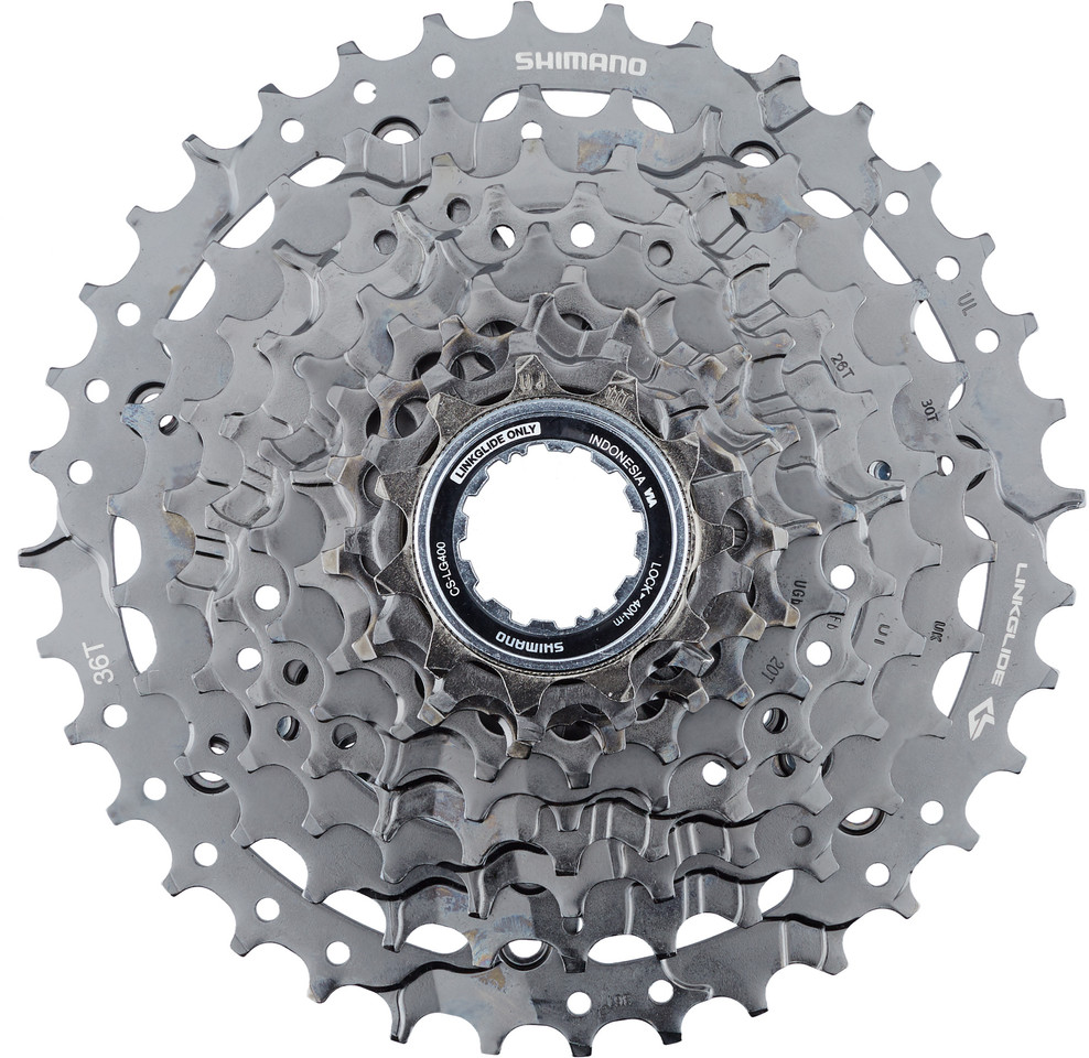 Shimano CS-LG400-9 Linkglide 9-speed Cassette | bike-components