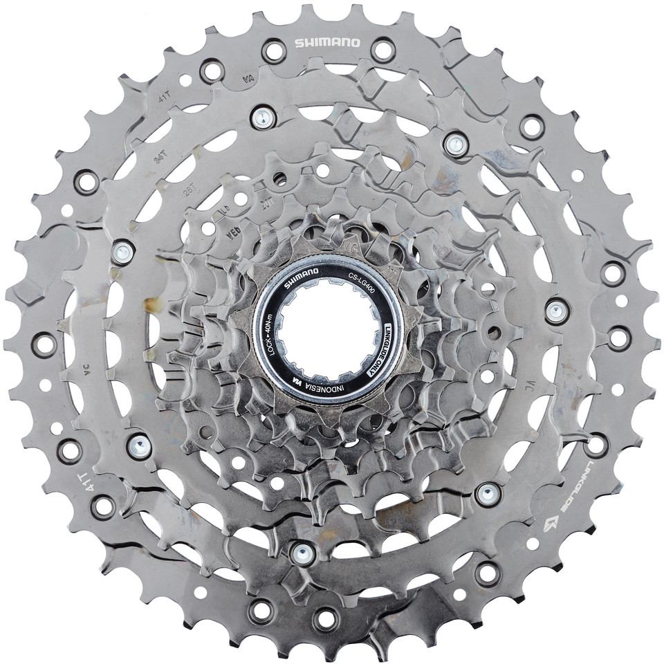 Shimano Cassette CS-LG400-9 Linkglide 9 velocidades - bike-components