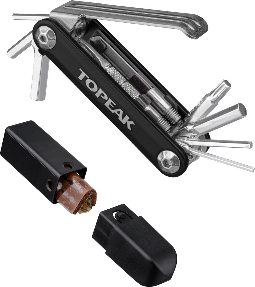 Topeak Tubi 11-Gold Mini Utensile Multifunzione Oro Per Bici - 11 Funzioni Professionali Per Riparazione Tubeless