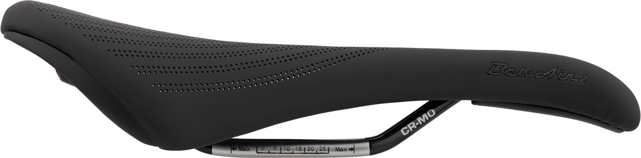 Selle SDG Bel-Air RL Acier – Noir/Vert – 273 X 140 Mm – 324 G – Rails Ronds Acier – Unisexe
