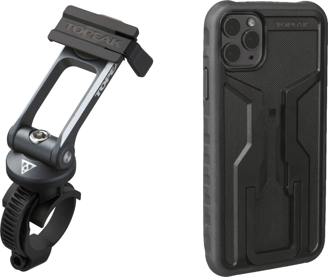 Support Vélo Topeak RideCase Pour IPhone 11 Pro Max - Étui étanche Carbone