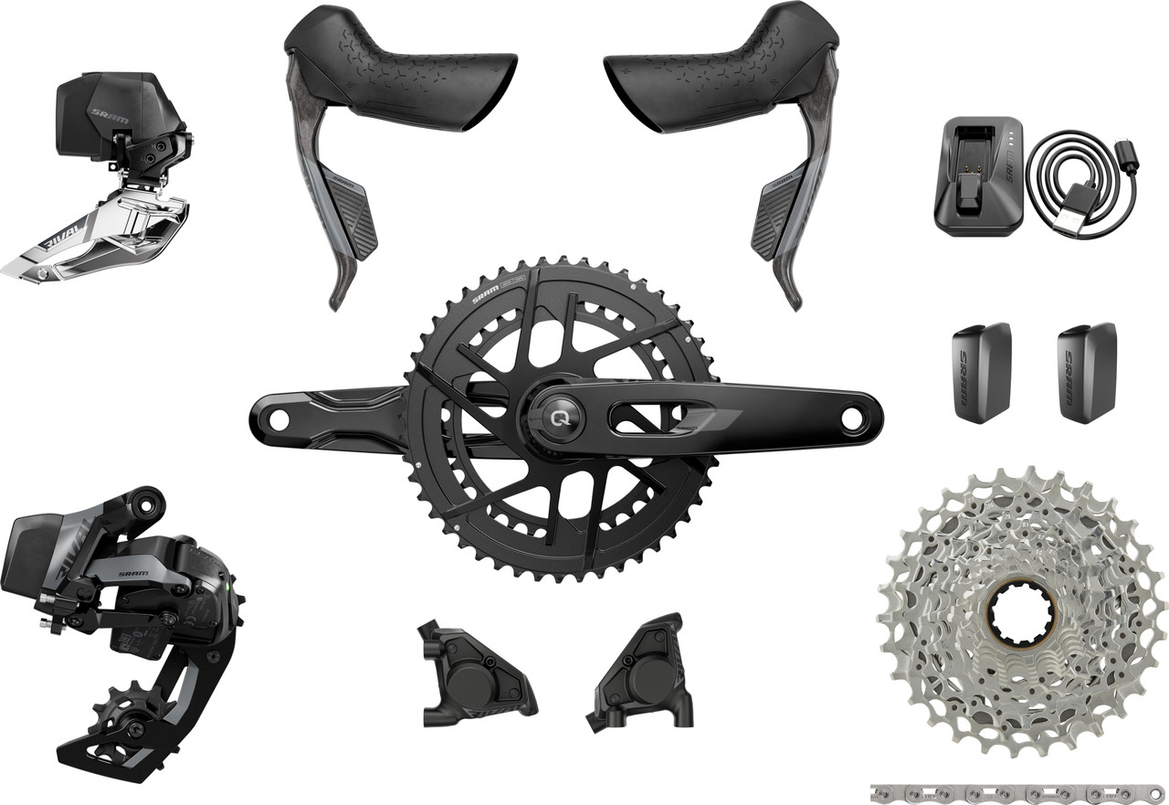 SRAM Rival E1 AXS HRD FM Powermeter Group 2x12-speed 35-48 - bike