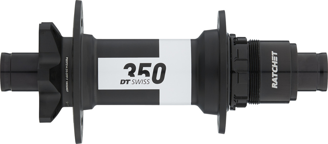 DT Swiss Moyeu Arrière - 350 - Classic | 6 Trous | Ratchet DEG 72 | 12x148mm Boost - Micro Spline