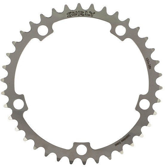 Stainless Steel Silver 5 Holes Surly Chainring CR0064 44 x 130 mm