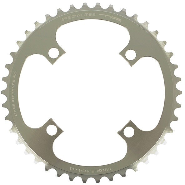 Specialites TA Kettenblatt 42 Zähne – Schwarz, Ø104 Mm, Für Single-Speed & Rohloff Nabenschaltung