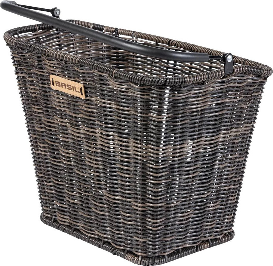 Basil Bremen Rattan Look KF Bicycle Basket - bike-components