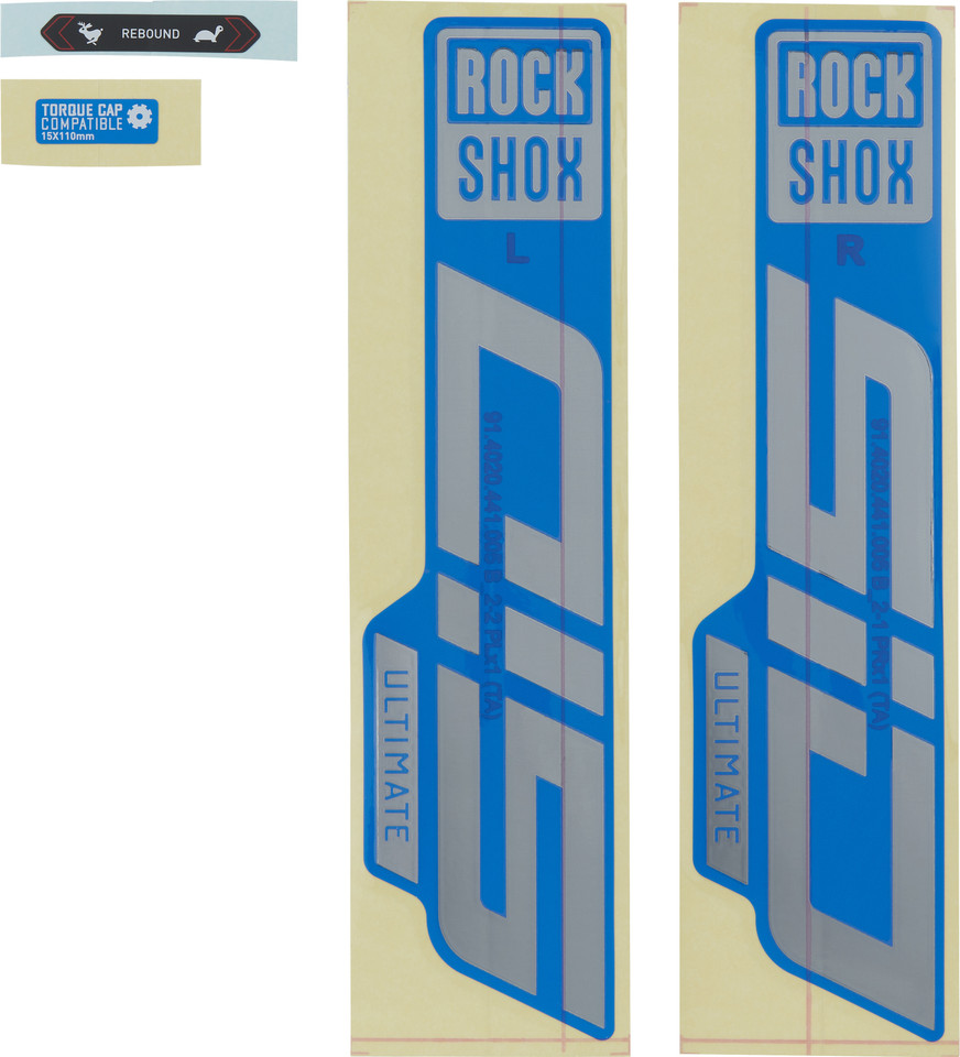 Stickers Fourche Rockshox SID Ultimate - Transparent Ou Or - Neufs