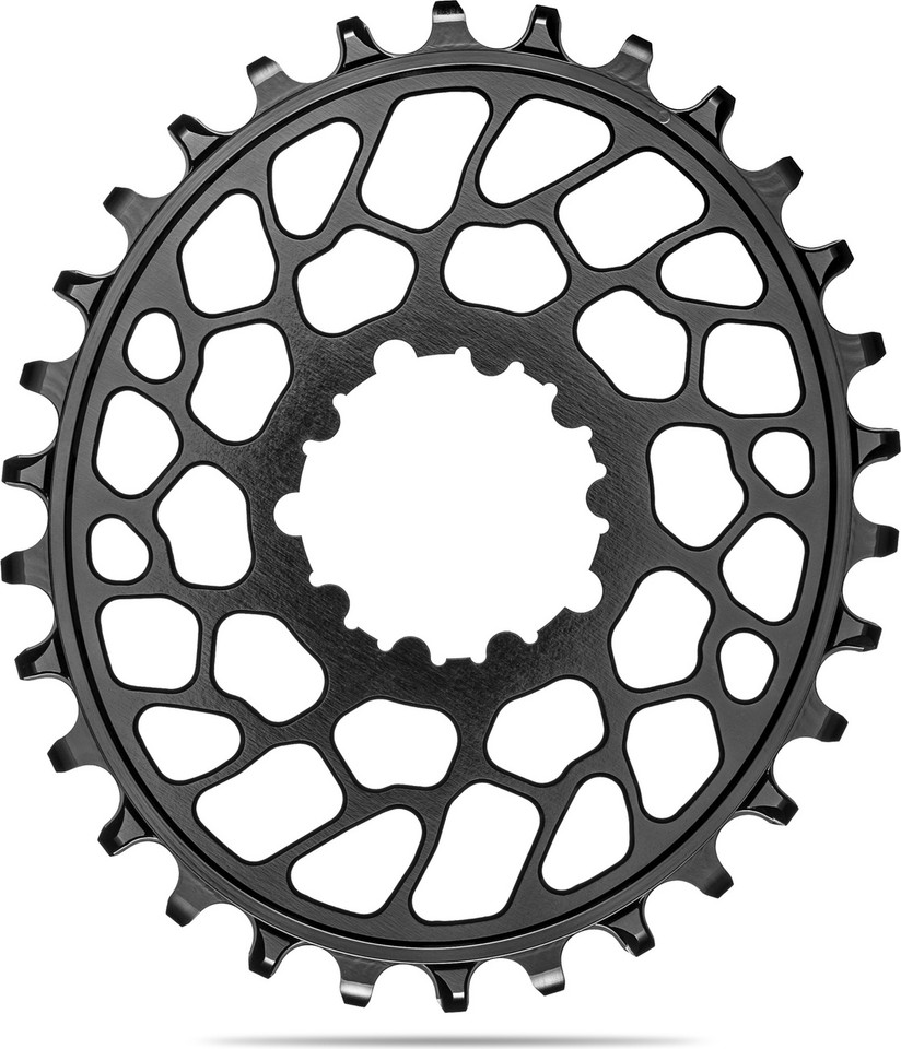 PLATEAU OVALE NOIR ABSOLU 36T DIRECT MOUNT 3mm OFFSET 148 BOOST SRAM 1x10-12V ALUMINIUM NOIR