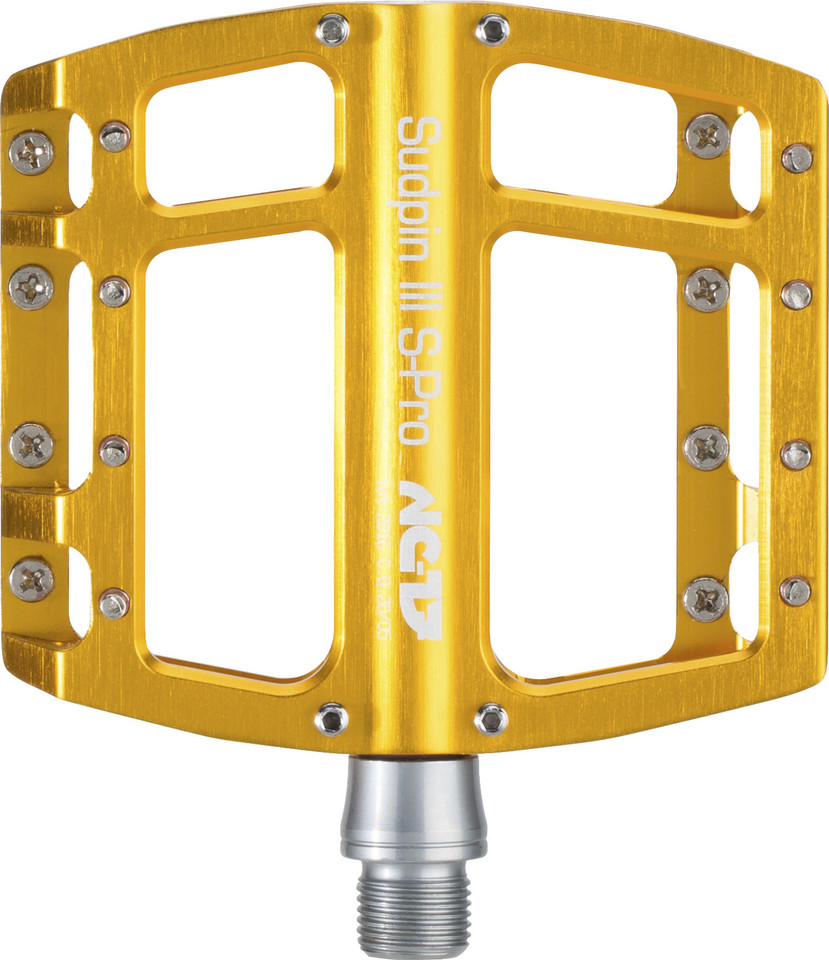 Pédales NC-17 Sudpin III S-Pro – Plates, Alu CNC, 360 G, Axes Cr-Mo, Pour BMX/DH/MTB