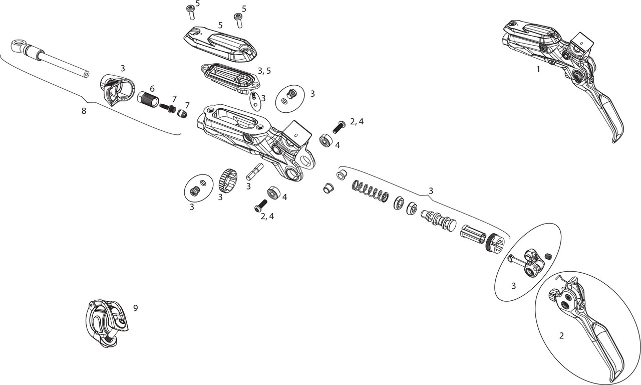 Code Rsc Lever Only SRAM Code RSC (A1) Brake Lever Parts & Kits | bike-components