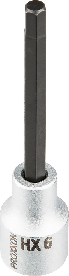 Proxxon Innensechskant-Einsatz HX12 – 12 Mm, Länge 100 Mm, Antrieb 1/2 Zoll