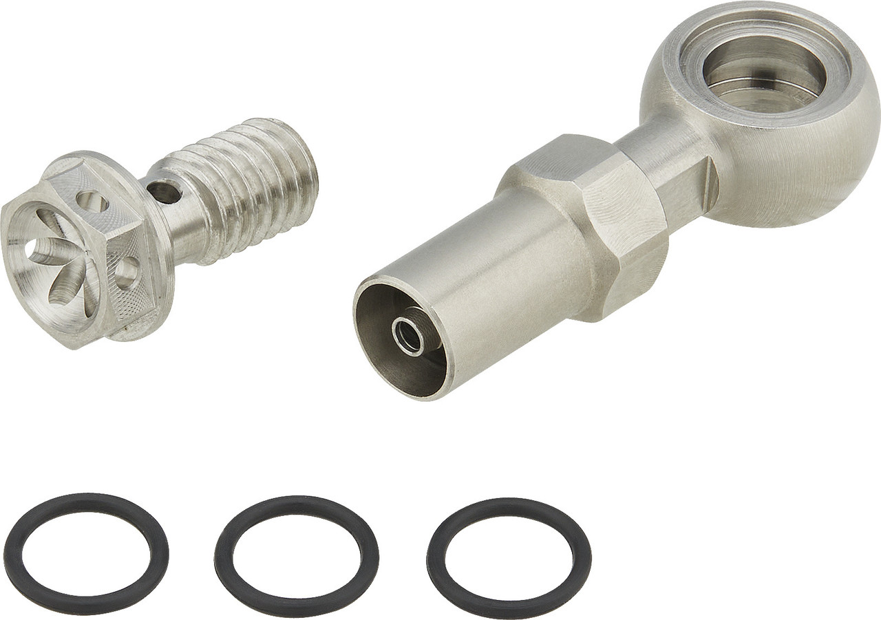 Lot De 4 Raccords Banjo Aluminium Pour Tuyaux De Frein Moto – Angles 0°/28°/45°/90°/Side 90° M10