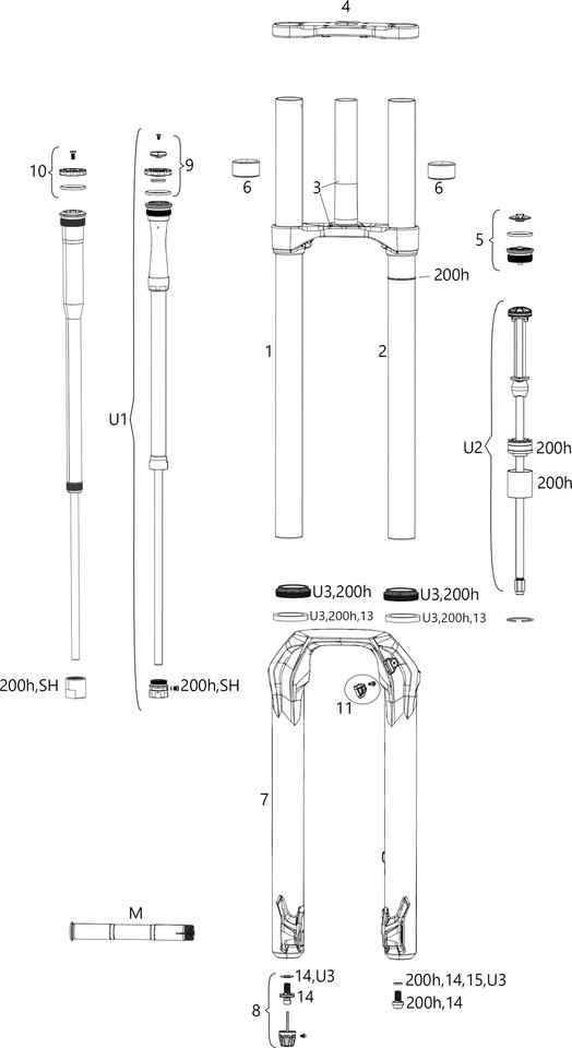 RockShox BoXXer Select/Ultimate Spare Parts (C2 / 2020-2021